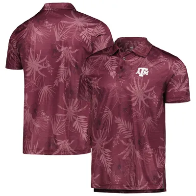 Polo de l'équipe Colosseum Texas A&M Aggies Palms marron pour homme