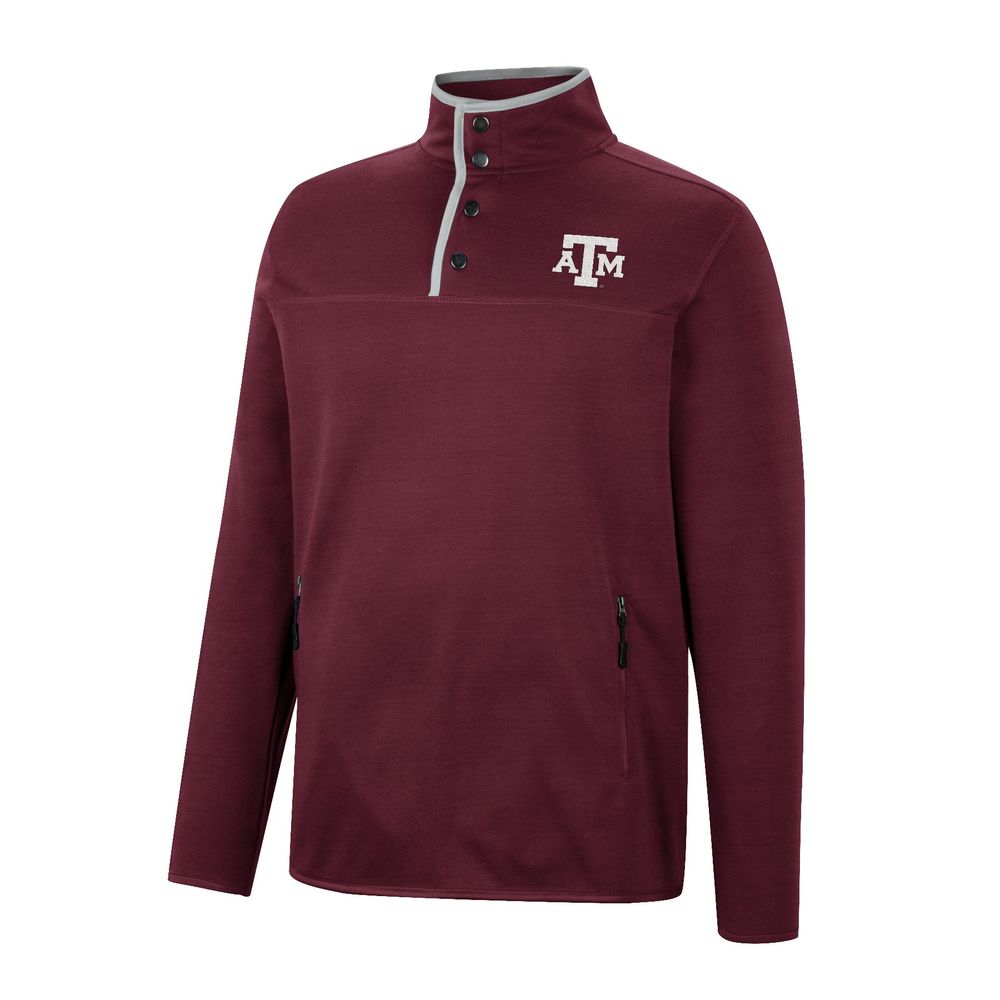 Men's Colosseum Maroon Texas A&M Aggies Rebound Quarter-Snap Jacket