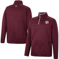 Men's Colosseum Maroon Texas A&M Aggies Rebound Quarter-Snap Jacket