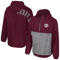 Veste anorak à demi-zip Colosseum Maroon Texas A&M Aggies Reloaded pour homme