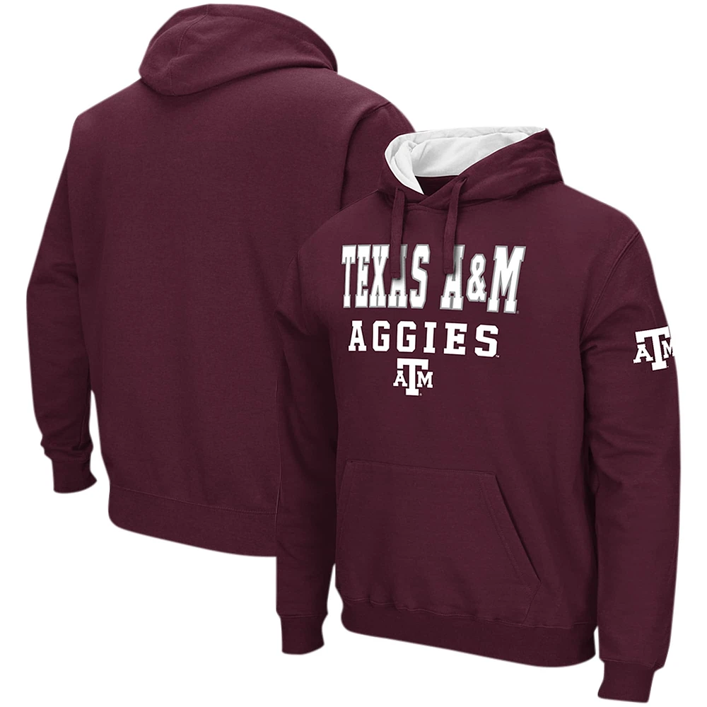 Sweat à capuche Colosseum Texas A&M Aggies Sunrise bordeaux pour homme