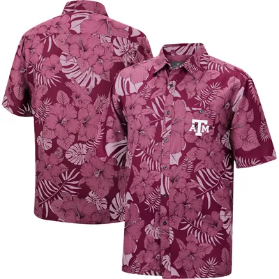 Texas A&M Aggies Colosseum The Dude Camp Button-Up Shirt - Maroon