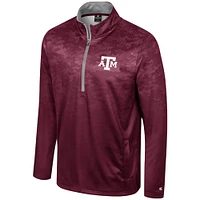 Veste à demi-zip Colosseum Maroon Texas A&M Aggies The Machine pour hommes