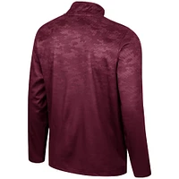 Veste à demi-zip Colosseum Maroon Texas A&M Aggies The Machine pour hommes