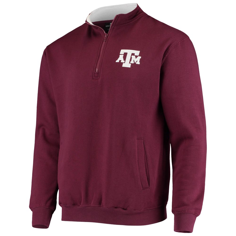 Men's Colosseum Maroon Texas A&M Aggies Tortugas Logo Quarter-Zip Jacket