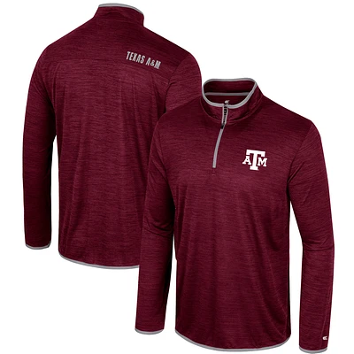 Men's Colosseum Maroon Texas A&M Aggies Wright Quarter-Zip Windshirt