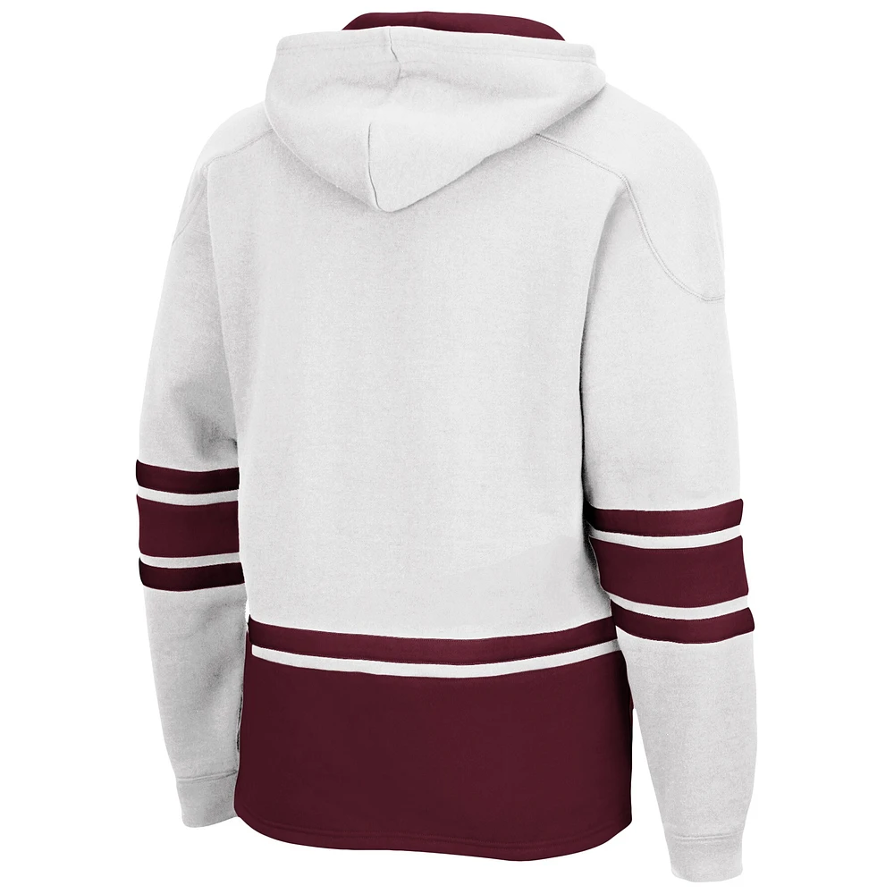 Sweat à capuche Colosseum Texas A&M Aggies Lace Up 3.0 pour homme, blanc