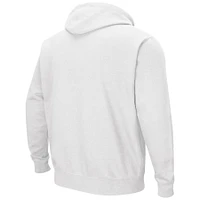 Men's Colosseum White Texas A&M Aggies Sunrise Pullover Hoodie