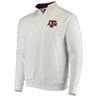 Men's Colosseum White Texas A&M Aggies Tortugas Logo Quarter-Zip Jacket