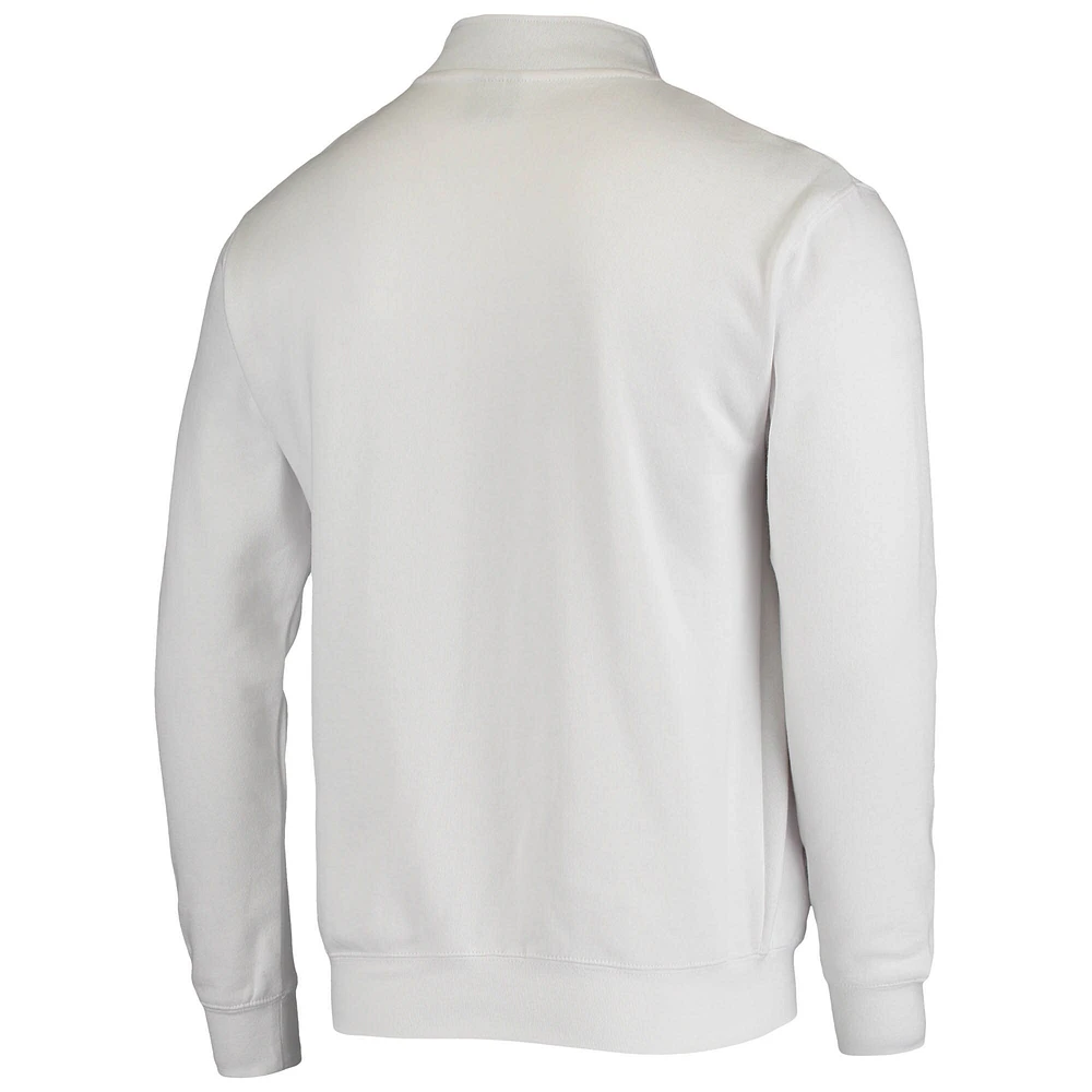 Men's Colosseum White Texas A&M Aggies Tortugas Logo Quarter-Zip Jacket