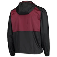 Columbia Black/Maroon Texas A&M Aggies Flash Forward Hoodie coupe-vent léger à fermeture éclair complète pour homme