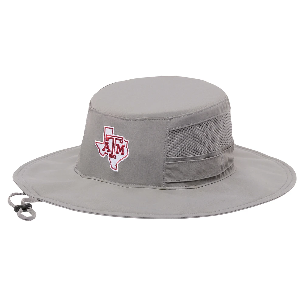 Men's Columbia  Gray Texas A&M Aggies Bora Bora III Omni-Shade Booney Hat