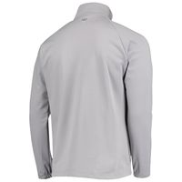 Men's Columbia Gray Texas A&M Aggies Terminal Tackle Fleece Raglan Omni-Shade Quarter-Zip Jacket