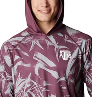 Men's Columbia Maroon/Gray Texas A&M Aggies Super Terminal Tackle Omni-Shade Raglan Long Sleeve Hoodie T-Shirt