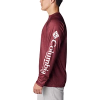 Men's Columbia Maroon Texas A&M Aggies Big & Tall Terminal Tackle Raglan Omni-Shade Long Sleeve T-Shirt