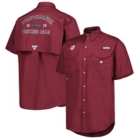 Men's Columbia Maroon Texas A&M Aggies Bonehead Button-Up Shirt