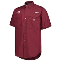 Men's Columbia Maroon Texas A&M Aggies Bonehead Button-Up Shirt