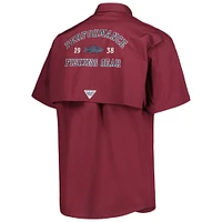 Chemise boutonnée Columbia Texas A&M Aggies Bonehead marron pour homme