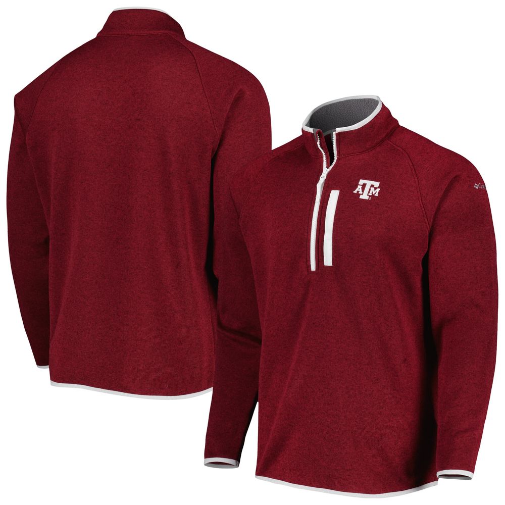 Men's Columbia Maroon Texas A&M Aggies Canyon Point Raglan Half-Zip Top