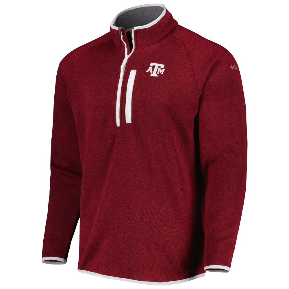 Men's Columbia Maroon Texas A&M Aggies Canyon Point Raglan Half-Zip Top