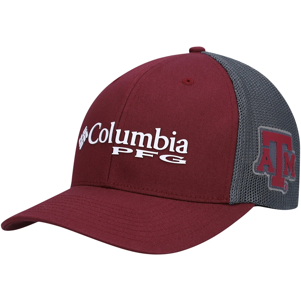 Men's Columbia Maroon Texas A&M Aggies PFG Snapback Adjustable Hat