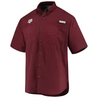 T-shirt Columbia Texas A&M Aggies PFG Tamiami marron pour homme