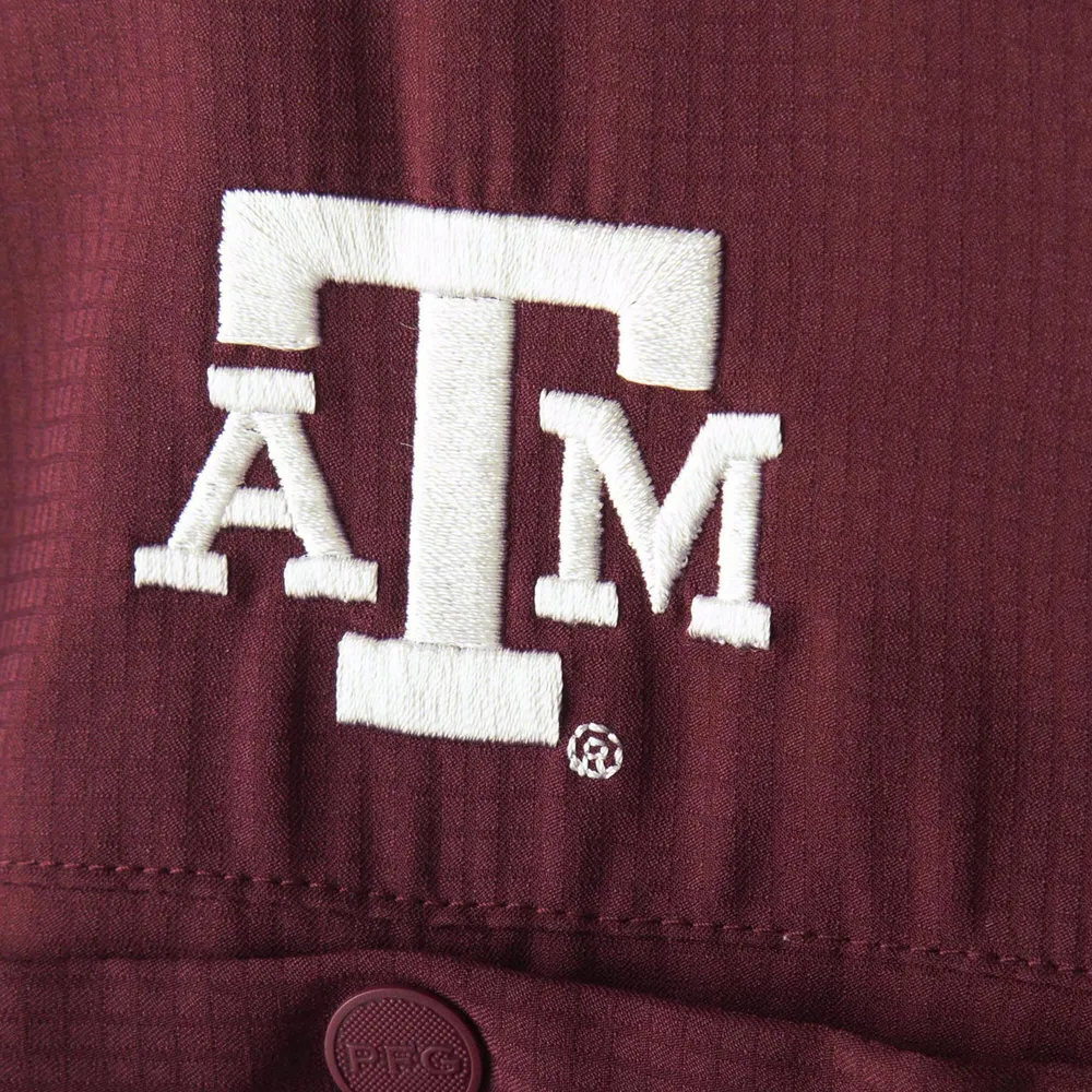 T-shirt Columbia Texas A&M Aggies PFG Tamiami marron pour homme