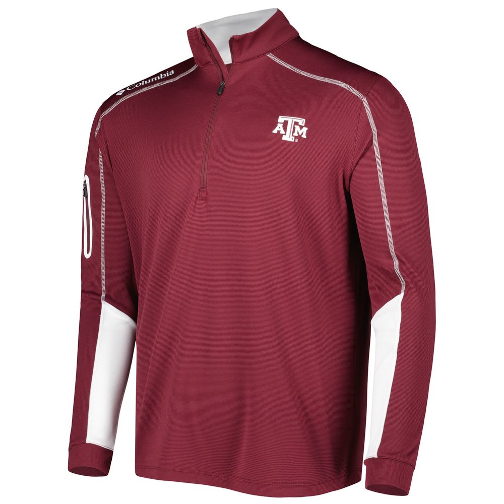 Men's Columbia Maroon Texas A&M Aggies Shotgun 2.0 Omni-Wick Quarter-Zip Jacket