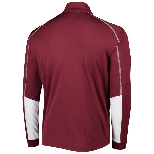 Columbia Maroon Texas A&M Aggies Shotgun 2.0 Omni-Wick Veste à quart de zip pour homme