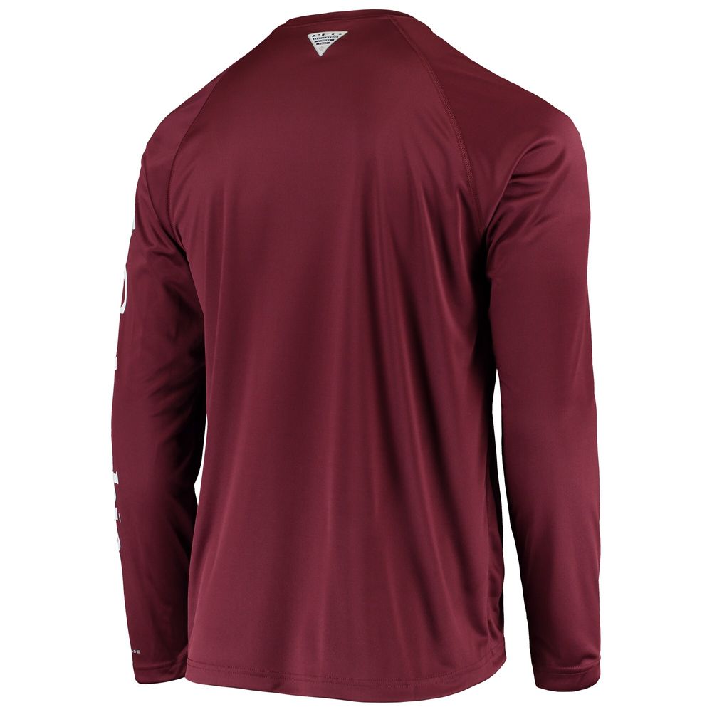 Columbia Men's Texas A&M Aggies Maroon Terminal Tackle Long Sleeve T-Shirt