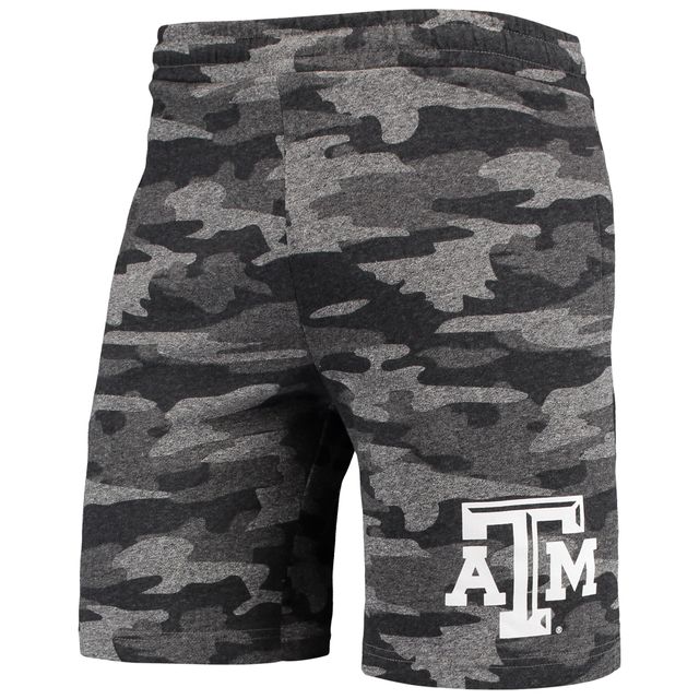 Concepts Sport Short de détente Terry Jam pour homme Gris anthracite/gris Texas A&M Aggies Camo Backup