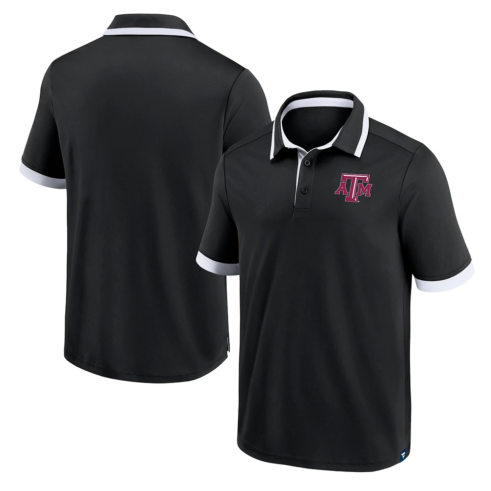 Polo noir Texas A&M Aggies Fanatics pour hommes