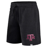 Short noir avec logo de l'équipe principale des Texas A&M Aggies Fanatics pour hommes