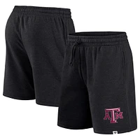 Short noir avec logo de l'équipe principale des Texas A&M Aggies Fanatics pour hommes