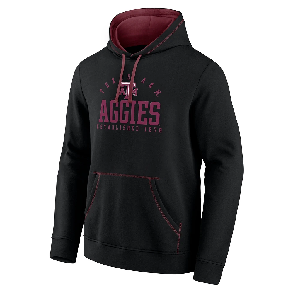 Men's Fanatics Black Texas A&M Aggies Toppler Fleece Pullover Hoodie