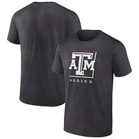 T-shirt Fanatics pour homme, anthracite, Texas A&M Aggies, équipe divisée par deux