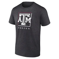 Men's Fanatics  Charcoal Texas A&M Aggies Fundamentals Halved Team T-Shirt