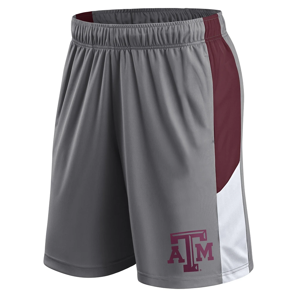 Short gris avec logo Fanatics Texas A&M Aggies pour hommes