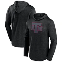 T-shirt à capuche transitionnel Fanatics Heather Black Texas A&M Aggies pour hommes