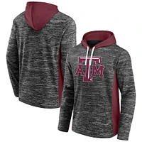 Men's Fanatics  Heather Charcoal Texas A&M Aggies Chiller Instant Replay Fleece Pullover Hoodie