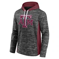 Men's Fanatics  Heather Charcoal Texas A&M Aggies Chiller Instant Replay Fleece Pullover Hoodie