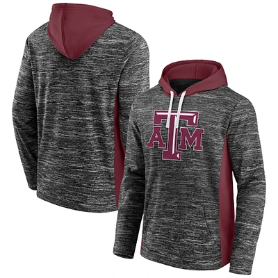 Men's Fanatics  Heather Charcoal Texas A&M Aggies Chiller Instant Replay Fleece Pullover Hoodie