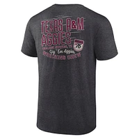 Men's Fanatics Heather Charcoal Texas A&M Aggies Iconic T-Shirt