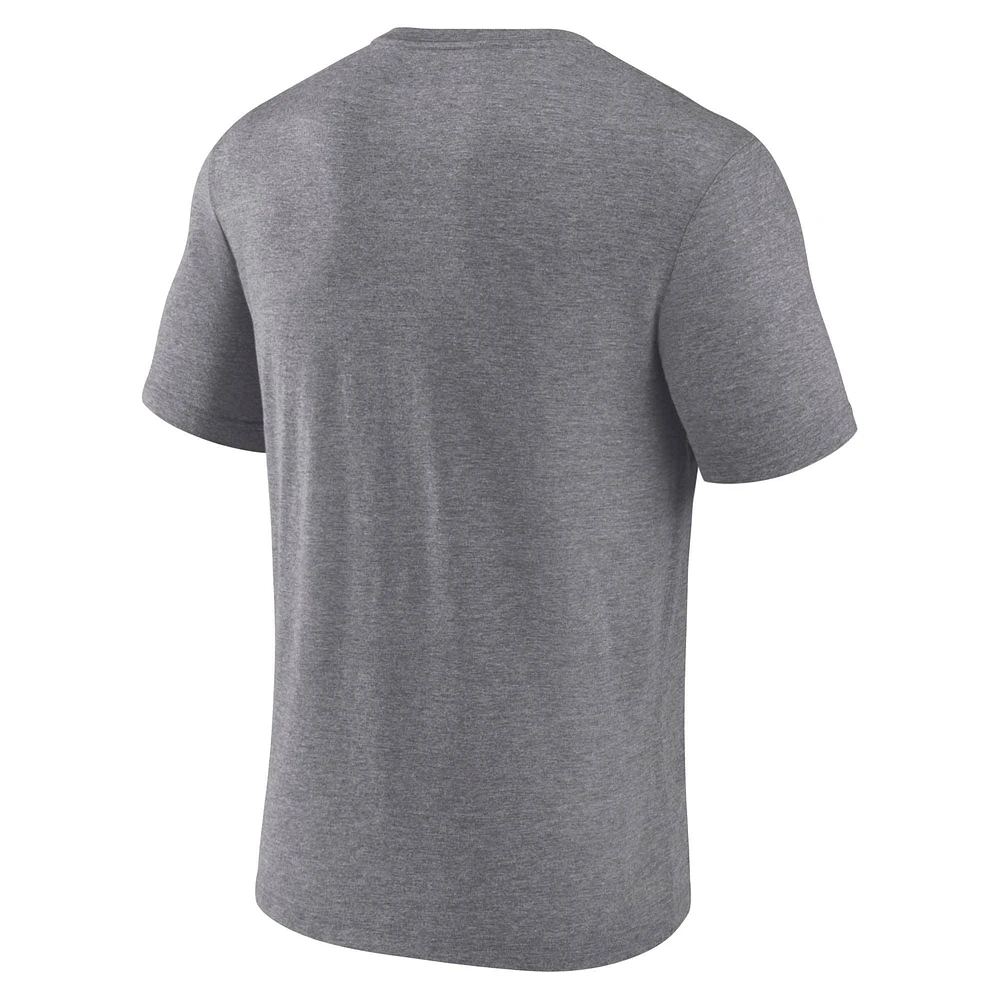 Men's Fanatics Heather Gray Texas A&M Aggies Favorite Play Tri-Blend T-Shirt
