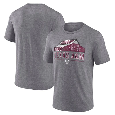 Men's Fanatics Heather Gray Texas A&M Aggies Favorite Play Tri-Blend T-Shirt