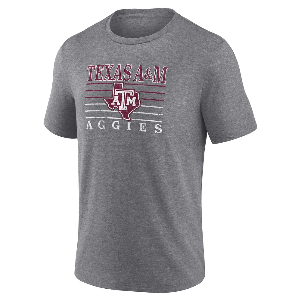 Men's Fanatics  Heather Gray Texas A&M Aggies Remarkable Endurance T-Shirt