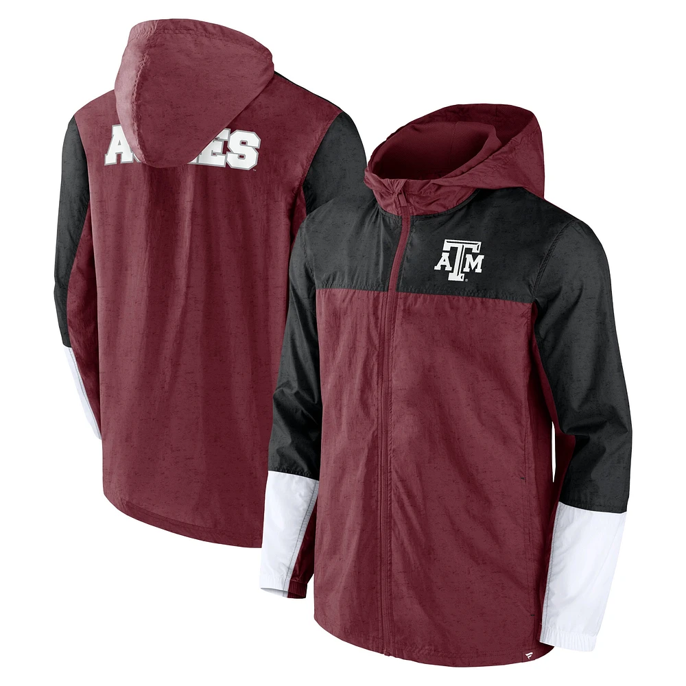 Men's Fanatics Maroon/Black Texas A&M Aggies Game Day Ready Full-Zip Jacket