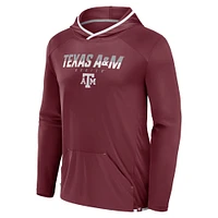 Men's Fanatics Maroon/White Texas A&M Aggies Transitional Hoodie T-Shirt