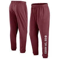 Pantalon de survêtement en polaire Fanatics Maroon Texas A&M Aggies Chop Block pour hommes