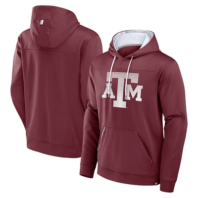 Sweat à capuche enfiler Fanatics Maroon Texas A&M Aggies Defender Dot Faded Primary pour homme